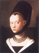 Petrus Christus Portrait of a Young Girl oil on canvas